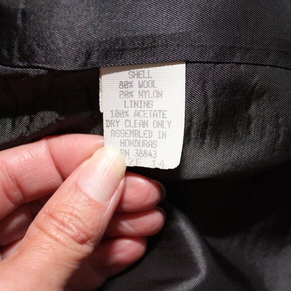 Preston & York Sport Womens Vntg Wool Blend Chore Coat Southwest Aztec Size 14 - Picture 4 of 7